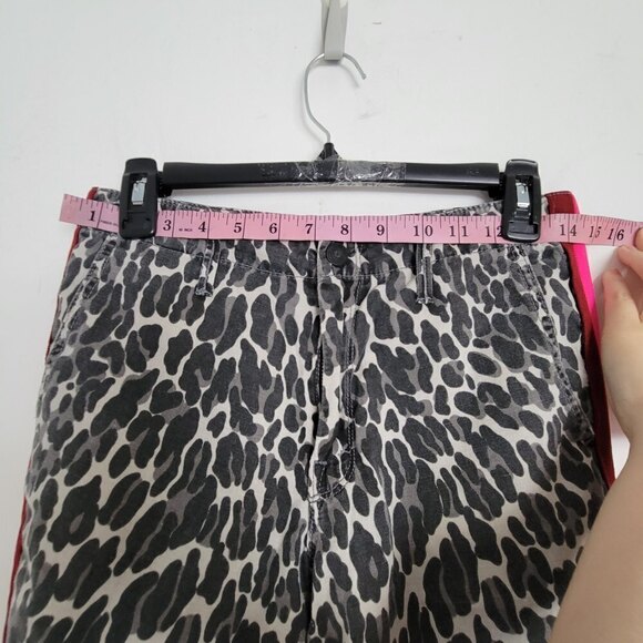Mother The No Zip Misfit Jungle Eyes Animal Print Linen Striped Jogger Pants 24 - Picture 11 of 17